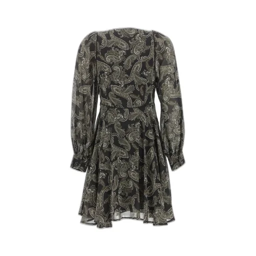Michael Michael Kors Paisley Printed Long-Sleeved Dress