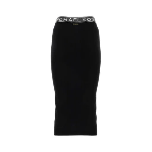 Michael Michael Kors Logo Tape Stretch Midi Skirt