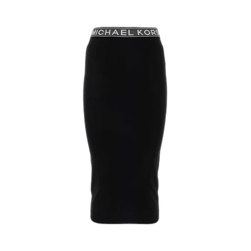 Michael Michael Kors Logo Tape Stretch Midi Skirt
