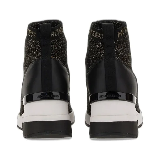 Michael Michael Kors Skyler Metallic Stretch Knit Sock Sneakers