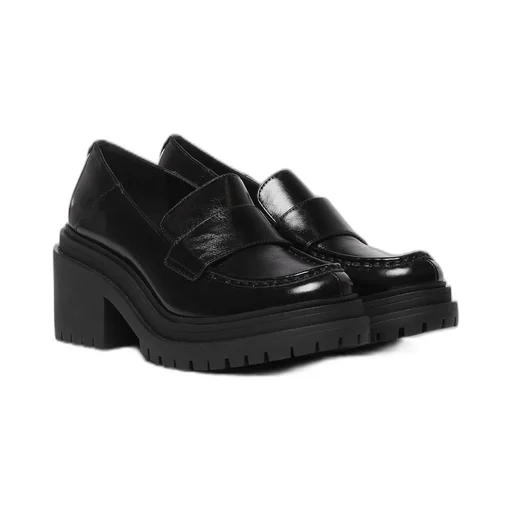 Michael Michael Kors Round Toe Block-Heel Loafers