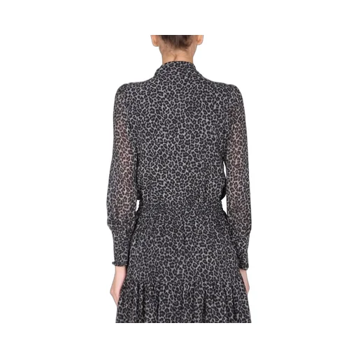 Michael Michael Kors Leopard Print Bow-Detailed Blouse