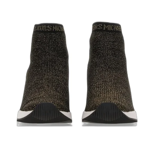 Michael Michael Kors Skyler Metallic Stretch Knit Sock Sneakers