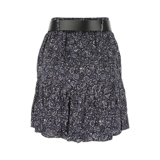Michael Michael Kors Floral Hammered Ruffled Mini Skirt