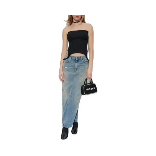 Misbhv Pinstripe Corset Top