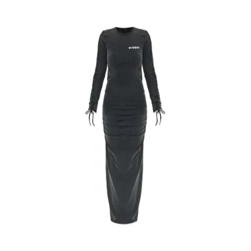 Misbhv Logo Printed Crewneck Dress