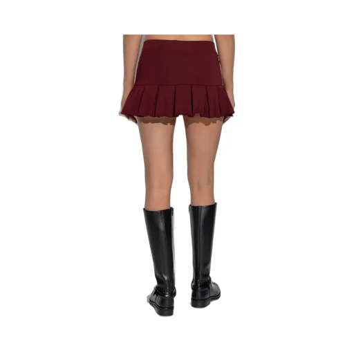 Misbhv Varsity Pleated Mini Skirt