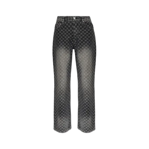 Misbhv Logo Jacquard Straight-Leg Jeans