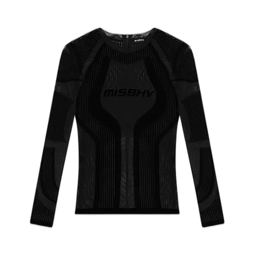 Misbhv Flock Mesh Sport Long-Sleeved Top