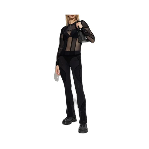Misbhv Flock Mesh Sport Flared Pants