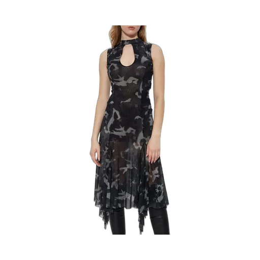 Misbhv Camo Mesh Midi Dress