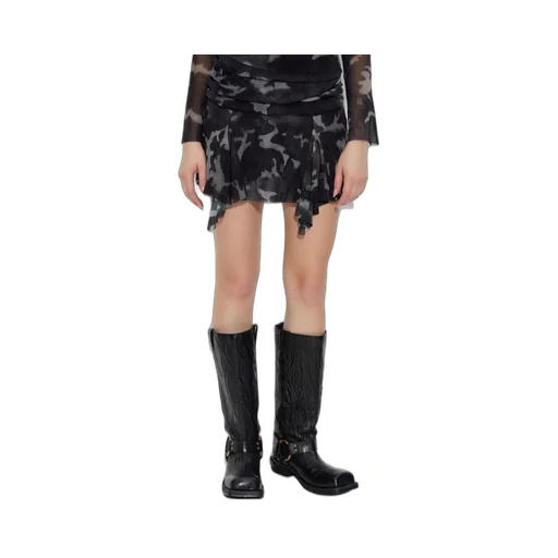 Misbhv Camo Mesh Mini Skirt
