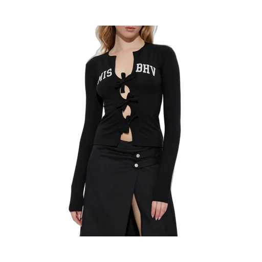 Misbhv Varsity Bows Long Sleeve Top