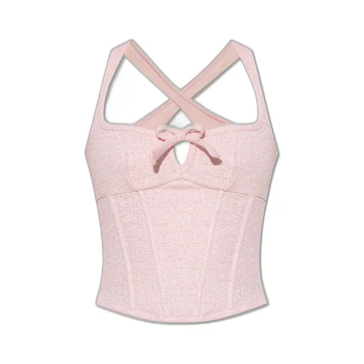 Misbhv Paris Tweed Corset Top