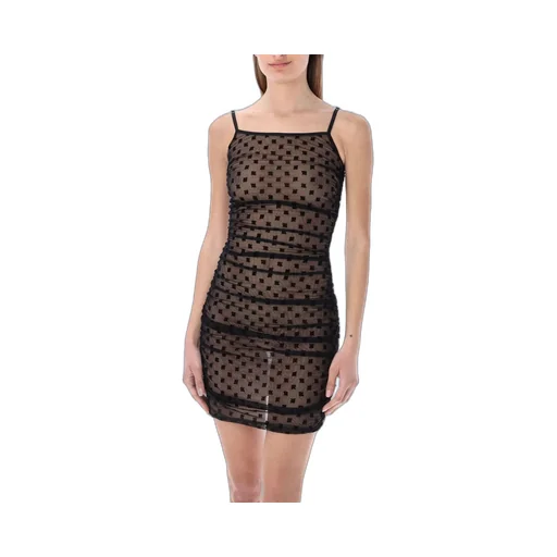 Misbhv Monogram Mesh Mini Dress