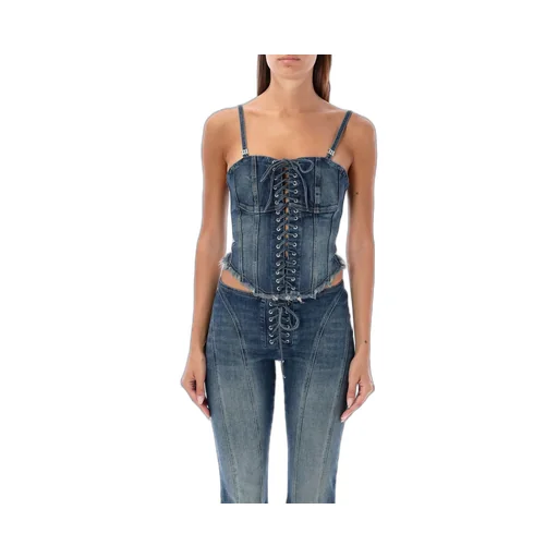 Misbhv Lara Laced Denim Corset