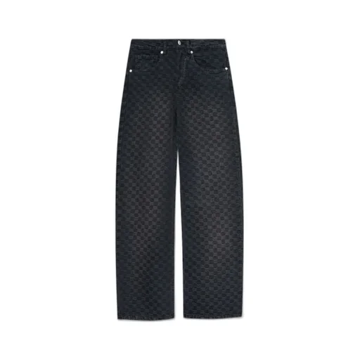 Misbhv Monogram Jacquard Loose-Fit Jeans