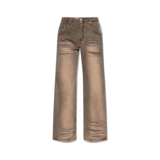 Misbhv High Waist Logo-Patch Jeans