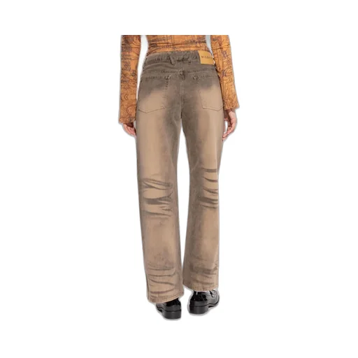 Misbhv High Waist Logo-Patch Jeans
