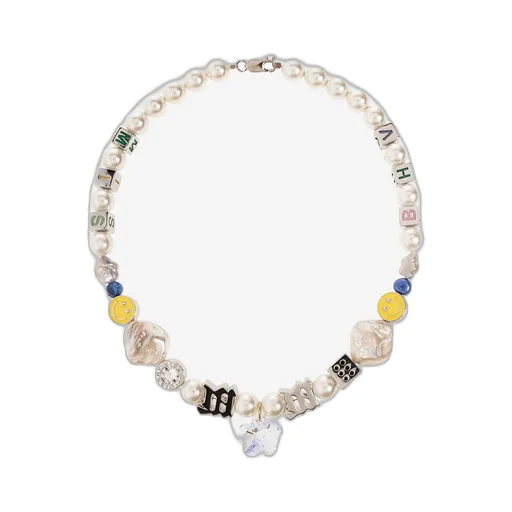 Misbhv Embellished Logo Charm Choker