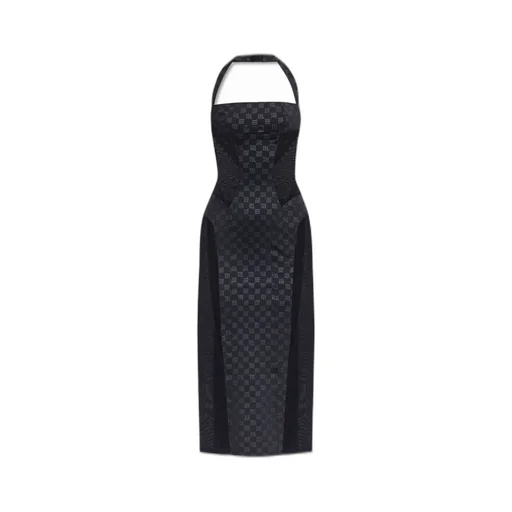 Misbhv Logo Printed Fitted Dress