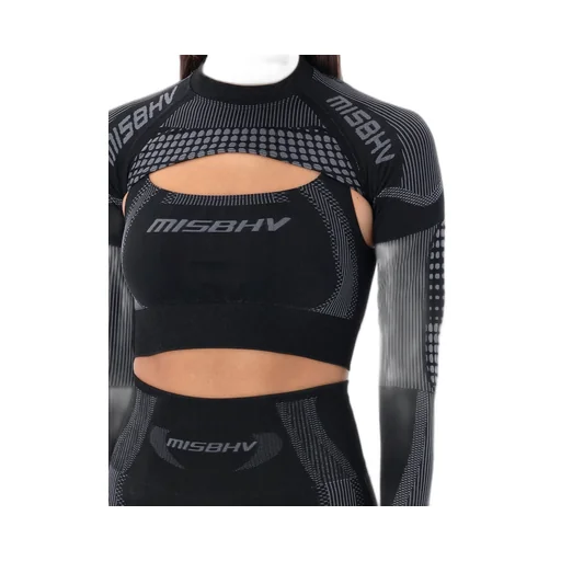 Misbhv Long-Sleeved Cropped Stretched Top