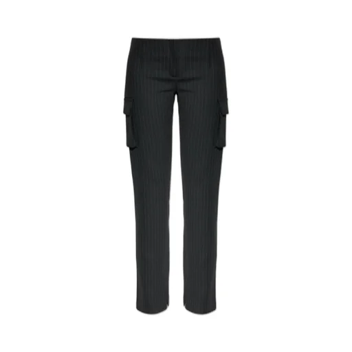 Misbhv Logo Embroidered Striped Trousers