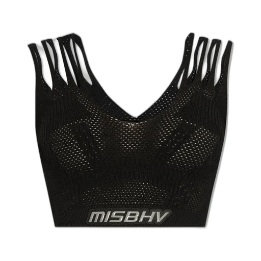 Misbhv Perforated Cropped Knitted Top