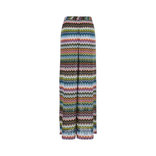 Missoni Pixel-Effect Zigzag Beach Cover-Up Trousers