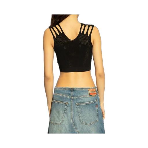 Misbhv Perforated Cropped Knitted Top