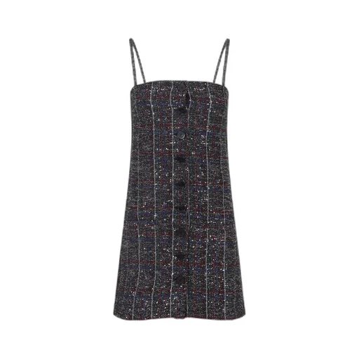 Missoni Check Patterned Button-Up Mini Dress