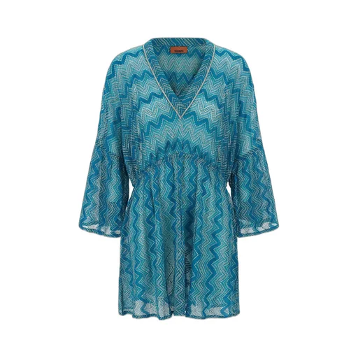Missoni Zig-Zag V-Neck Mini Dresses