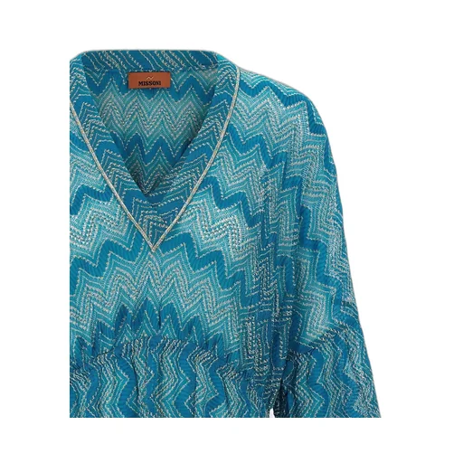 Missoni Zig-Zag V-Neck Mini Dresses