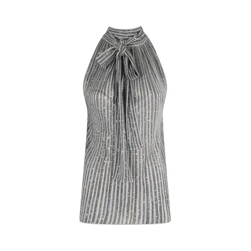 Missoni Sequin Striped Bow Top