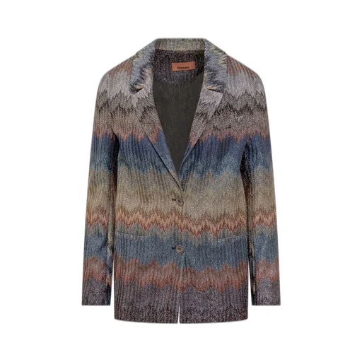 Missoni Glitter Printed Single-Breasted Blazer
