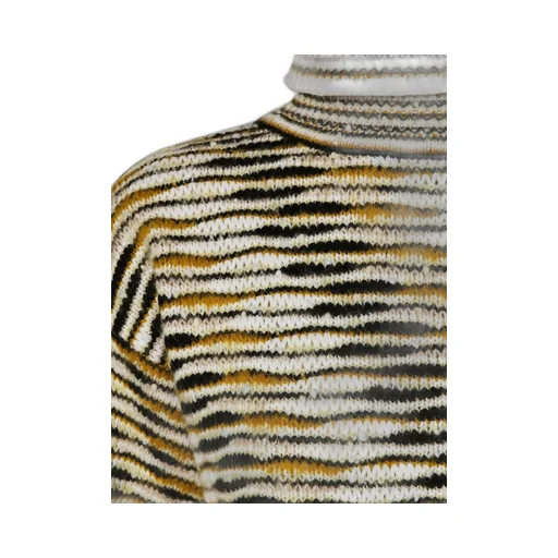 Missoni Flame Patterned High-Neck Oversized Jumper