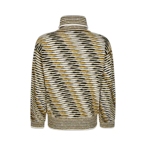 Missoni Flame Patterned High-Neck Oversized Jumper