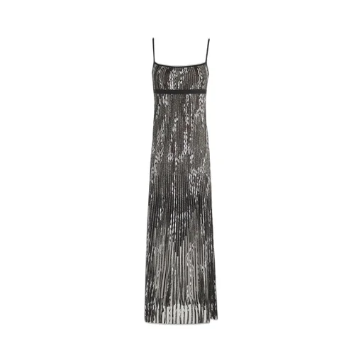 Missoni Spaghetti-Strap Pleated Maxi Dress