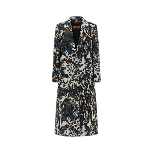 Missoni Animalier Jacquard Mid-Length Coat