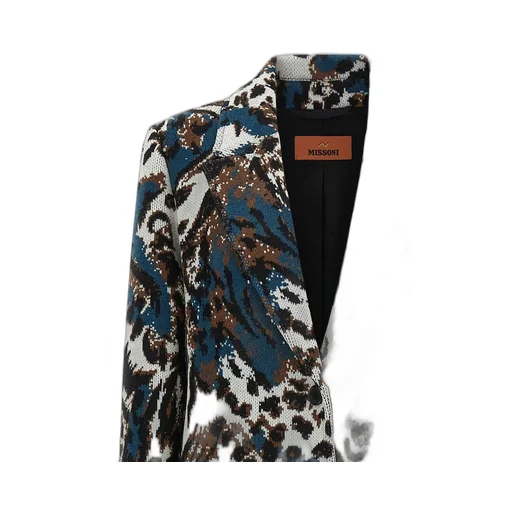 Missoni Animalier Jacquard Mid-Length Coat