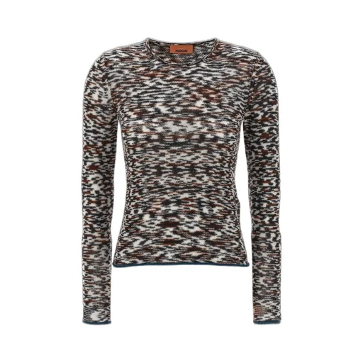Missoni Flame Pattern Crew Neck Sweater