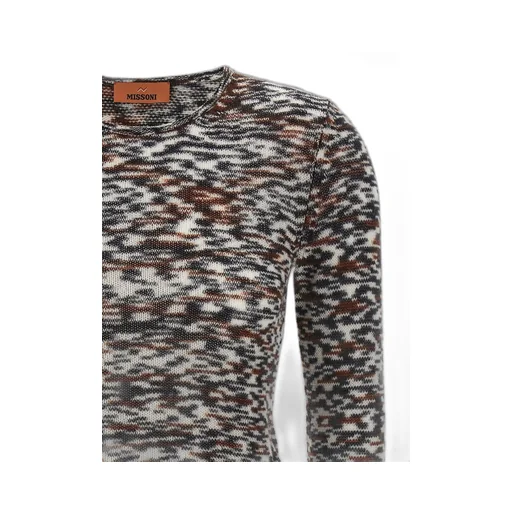 Missoni Flame Pattern Crew Neck Sweater
