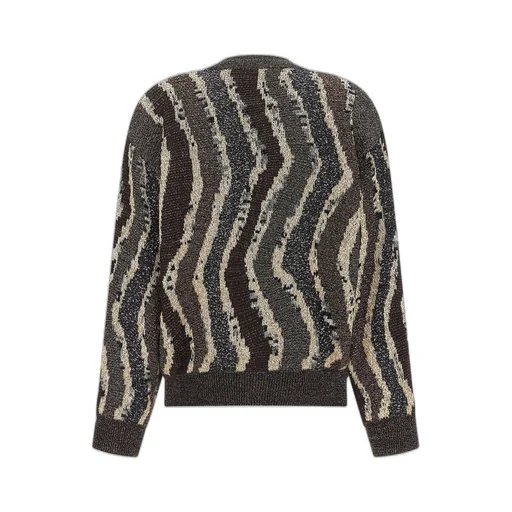 Missoni Button Wave Pattern Boxy Cardigan