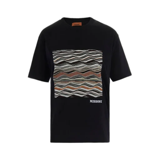 Missoni Wave Patterned Crewneck T-Shirt