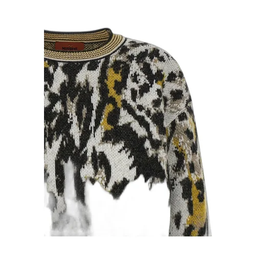 Missoni Animal Motif Crewneck Knitted Jumper
