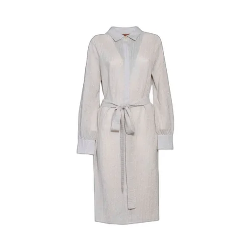 Missoni Belted Long-Sleeved Midi Dress