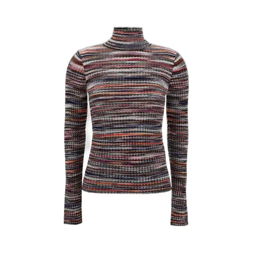 Missoni Roll-Neck Striped Knitted Jumper