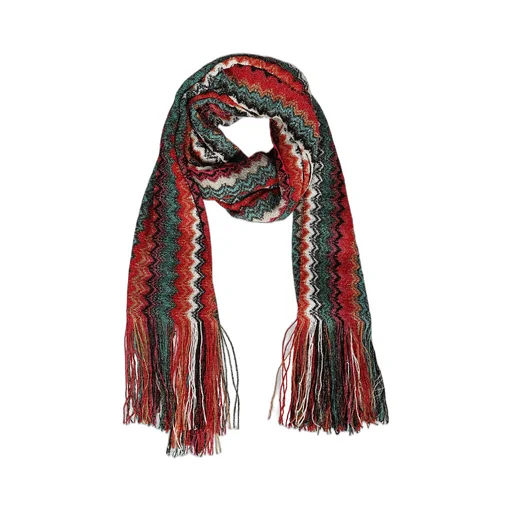 Missoni Zigzag-Intarsia Fringed Scarf