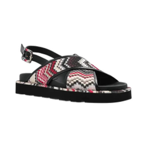 Missoni Patterned Buckled Sandals