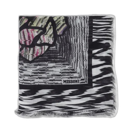 Missoni Floral Printed Frayed Edge Scarf